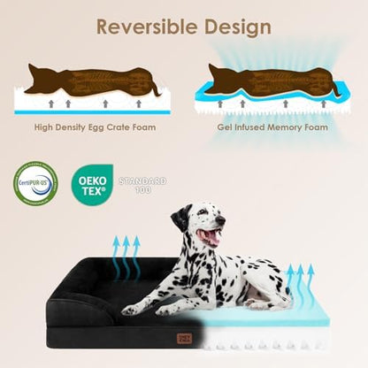 EHEYCIGA Orthopedic Dog Beds Large Sized Dog, Waterproof Washable Pet Bed - Image 5