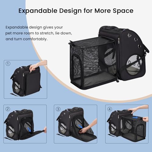 Expandable Cat Backpack Carrier for Small Cats & Pets Up to 18 lbs - Image 6