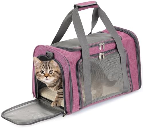 Mr. Pen- Pet Carrier, 17.5" x 11.2" x 11.5", Medium Size, Pink by MrPen
