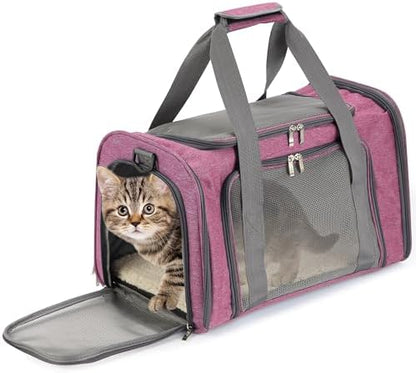 Mr. Pen- Pet Carrier, 17.5" x 11.2" x 11.5", Medium Size, Pink by MrPen