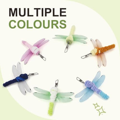 SONGWAY Insect Cat Toy Refills - 10 Pieces Dragonfly Toy Replacements for Indoor Cats, Interactive Cat Toy Wand Attachments - Image 3
