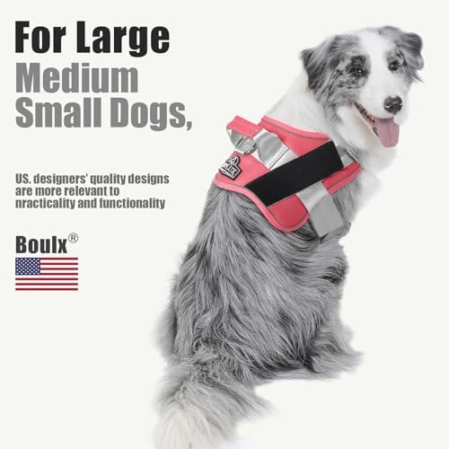 Dog Harness, No-Pull Reflective Dog Vest, Breathable Adjustable Pet Harness with Handle for Outdoor Walking - No More Pulling, Tugging or Choking - Image 4
