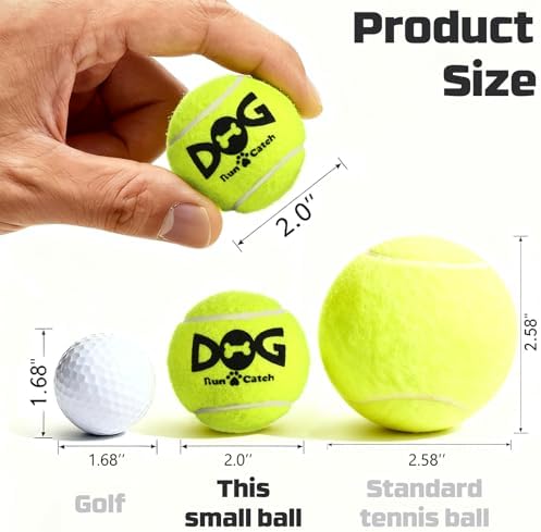 INSUM Tennis Balls for Dogs, 12 Pack Colorful Dog Toys Balls - Image 5