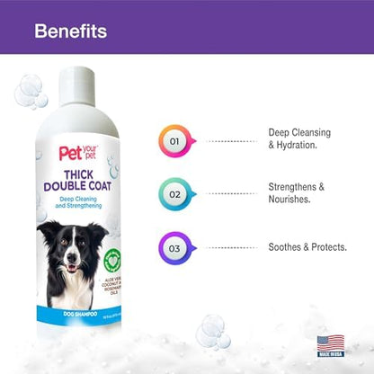 Natural Dog Shampoo for Thick Coats, 16 Fl Oz - Image 2