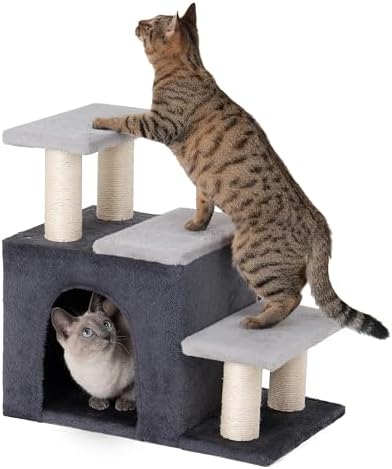 Aechonow 3-in-1 Pet Stairs for Cats, Dog Steps for Small Doggie Rabbits by Aechonow