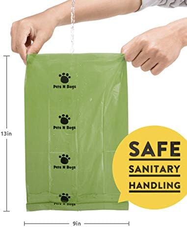 Dog Waste Poop Bags, Dog Bags for Poop, Refill Rolls (60 Rolls / 900 Count, Unscented), Includes Dispenser - Image 2