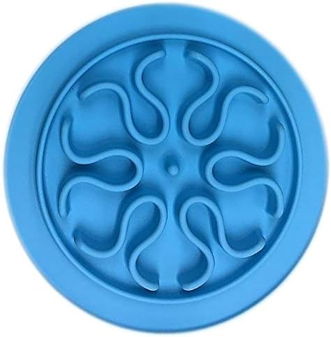Silicone Interactive Puzzle Dog Slow Feed Bowls - for Small and Large Set Dogs - Fun and Healthy Feeders to Aid with Digestion and Stop Bloating - A Dogs Favorite - Set of 2