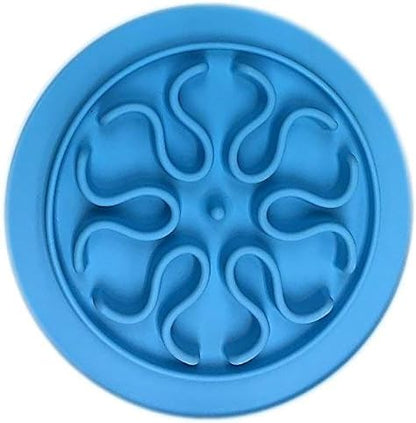 Silicone Interactive Puzzle Dog Slow Feed Bowls - for Small and Large Set Dogs - Fun and Healthy Feeders to Aid with Digestion and Stop Bloating - A Dogs Favorite - Set of 2