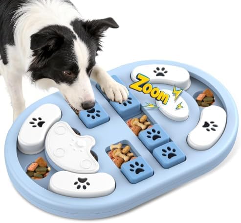 Dog Puzzle Toy, Interactive Treat Dispensing Toys, Grey by BlanlodyPetSupplies