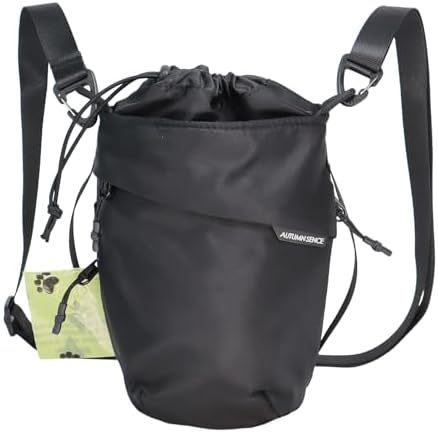 Multi-Function Crossbody Bag - Dog Walking Bag with Built-in Poop Bag Dispenser, Insulated Water Bottle Carrier & Waterproof Treat Pouch, Travel Toiletry Organizer for Pet Training, Hiking, Daily Use by Unknown
