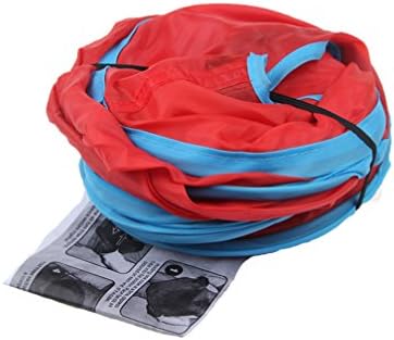 emours Cat Play Cube Collapsible Tunnel Cat House Toys,with 4 Balls, Red (Pack of 2) - Image 6