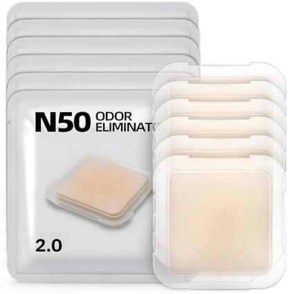 6 pack N50 Odor Eliminator 2.0, deodorizer control cat litter box by Waatoos