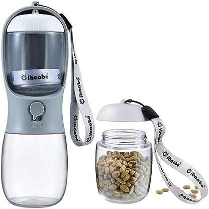 Cibaabo Dog Water Bottle Portable with Food Container & Filter for Travel by Cibaabo