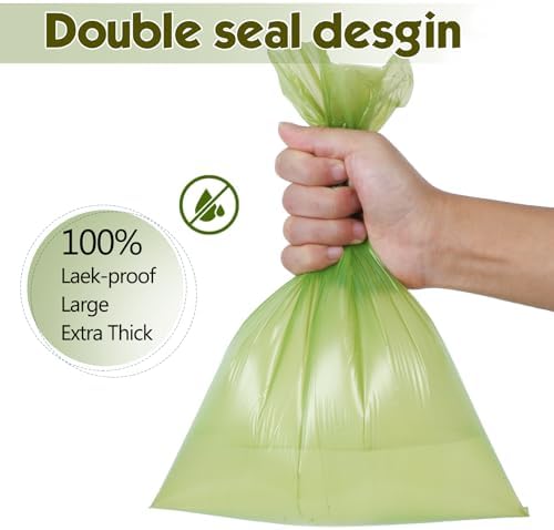 Dog Poop Bags Rolls: Extra Thick Leak Proof Unscented 13 x 9 in 300 Count - Image 3