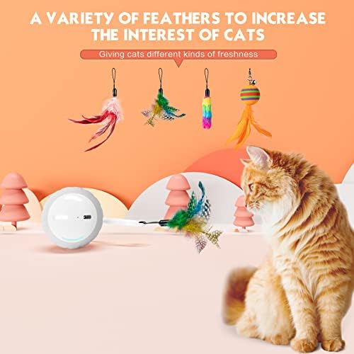 Upgraded 2.36 Inch Large Cat Toy With Touch&Voice Activation for Indoor Cat - Image 2
