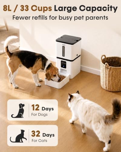 Yakry Automatic Dog Feeder with Camera - 8L/33 Cups Smart Dog Feeder - Image 2