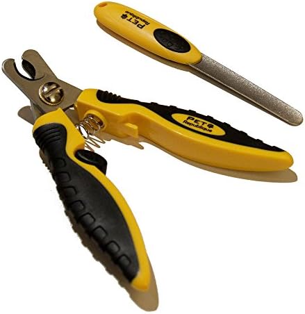 Pet Republique Dog Nail Clippers - Puppy, Large Bird Claws Nails Trimmer Tool – Sharp and Durable Angled Blades with Protective Guard - Size Large with Filer by Pet+Republique
