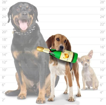 Wine Bottles - Dog Toy - 100% Vinyl. Made Durable & Strong. Novelty Play Toy. Many Bottles to Choose from and They Floats (Meow Chased, Single)