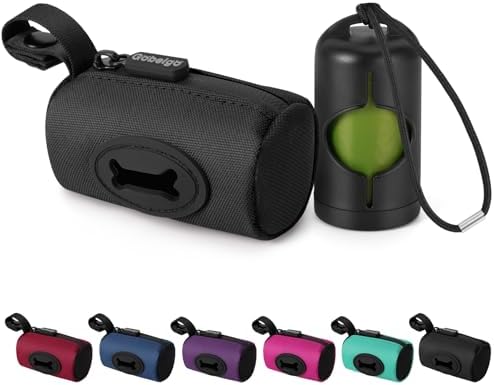 Gobeigo 2-in-1 Dog Poop Bag Holder【Easy Pull-Out Version】(Black) by Gobeigo