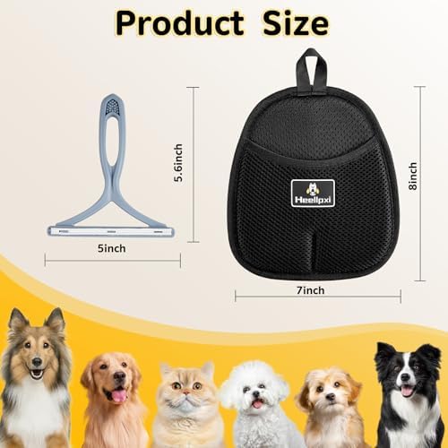 3Pcs Gloves Pet Hair Removal, Pet Hair Remover Glove, Washable Reusable Dogs Cats Hair Gloves for Furniture Bed Sheets Couch Clothes Carpet Car - Image 4