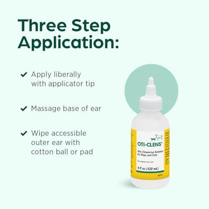 Oti-Clens Ear Cleansing Solution for Dogs & Cats, 4 oz - Image 4