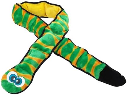 Outward Hound Durablez XX-Large Snake Stuffing-Free Squeaky Plush Dog Toy for Puppies & Dogs - Interactive, Soft Yet Tough, No Mess, Jumbo Squeaker, Long-Lasting Play, 70 inch, Blue by OutwardHound