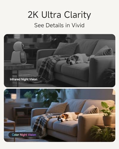 Noorio 2K Indoor Camera with Two-Way Video Calling,360° PTZ Pet Camera - Image 6
