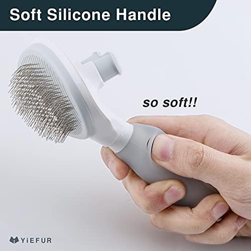 Cat Brush for Shedding, Self Cleaning Brush for Long & Short Hair Cats - Image 4