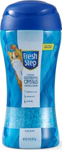 Fresh Step Cat Litter Crystals Deodorizer, Fresh Scent, 15 Oz by FreshStep