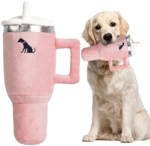 Funny Squeaky Dog Toys with Handle - Pink (Small/Medium/Large) by Unknown