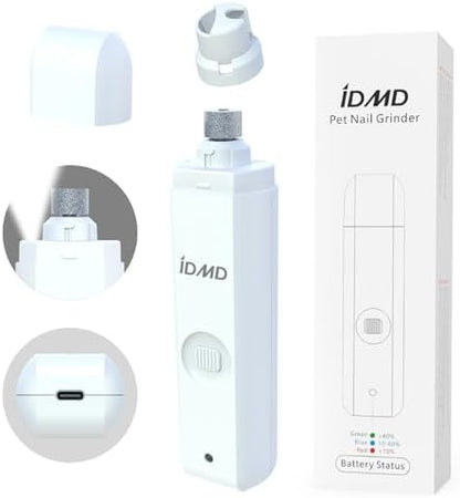 Dog Nail Trimmers with Light for All Breeds | Dog Nail Grinder Quiet by IDMD