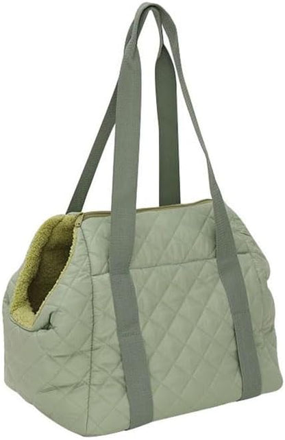 2-in-1 Convertible Pet Carrier & Bed, Soft-Sided Portable Travel Tote with Safety Tether, Pet Car Seat, for Small Dogs & Cats, Soft Plush Inner Lining, Ideal for Car Travel, Shopping by Unknown