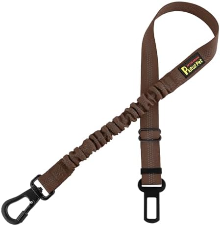 Plutus Pet Dog Seat Belt for Car, Adjustable Harness with Elastic Bungee by PLUTUSPET