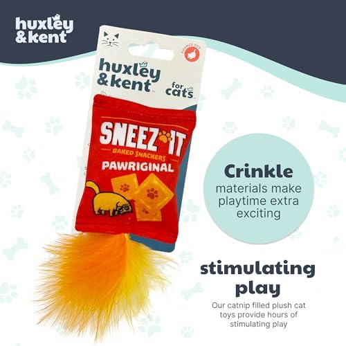 Huxley & Kent Plush Crinkle Catnip Cat Toy, Sneeze-It - Image 7