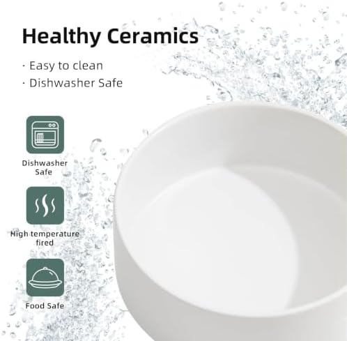 Havniva Ceramic Dog Bowls, 5.1” Dog Food and Water Bowl Set of 2 - Image 5