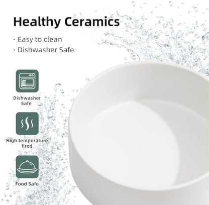 Havniva Ceramic Dog Bowls, 5.1” Dog Food and Water Bowl Set of 2 - Image 5