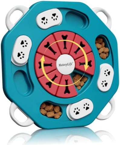 Dog Puzzle Toy for Smart Dogs, Interactive Dog Enrichment Toys,Level2(Blue) by MateeyLife