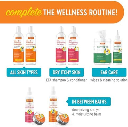 Aloe & Oatmeal Dog Shampoo and Conditioner Combo - Skin Safe Hydration, Emollient Rich, Moisturizing (Shampoo & Conditioner Set) - 2X 16oz Bottles w/Pina Colada Scent - Image 6