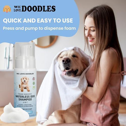 Waterless Dog Shampoo, No-Rinse Foam, Dry Shampoo for Dogs, Ocean Breeze 7.1OZ - Image 3