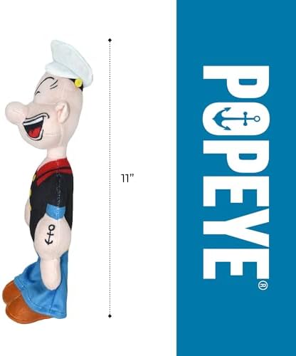 Multipet Popeye Dog Plush Toy - Toys for Dogs All Age - Extra Soft Plush - Stuffed Dog Toy for Cuddling & Playing - Cute & Tough (11") - Image 5