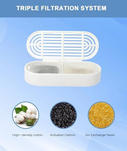 CEESC Replacement 6 Filters & Sponges for 312-B, 4L/135oz Cat Fountain - Image 6