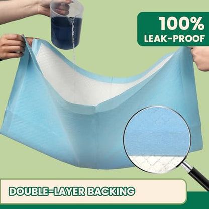 IMMCUTE Heavy Duty Puppy Pads 50 Count, 30"x28" Extra Large Dog Pee Pads – 7-Layer Thick & Tear-Resistant, Super Absorbent, Leakproof, Quick-Dry, Disposable Training Pads for Dogs & Cats - Image 5