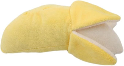 3 Pieces Yellow Banana Plush Squeeze Squeaker Puppy Dog Toys Plush Chew (Banana) Dog Squeak Toys