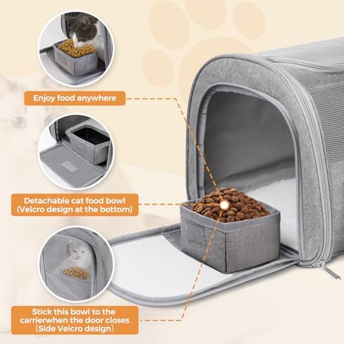 Soft-Sided Cat Carrier,Pet Travel Bag (Up to 16 Lbs) - Image 3