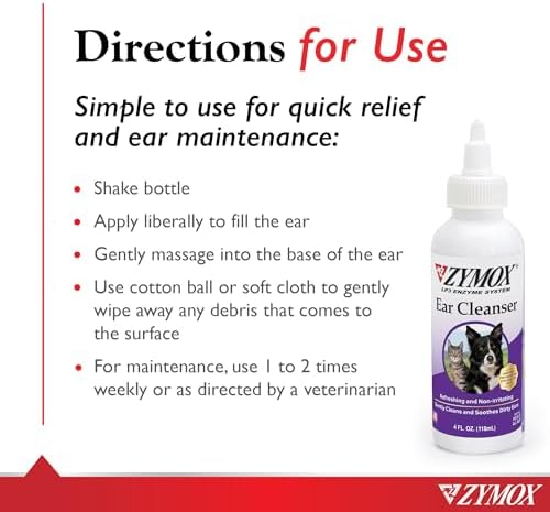Pet King Brands ZYMOX Ear Solution with 0.5% Hydrocortisone and Ear Cleanser Bundle - Image 4