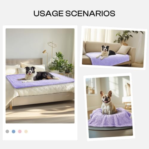 Luciphia Ultra Soft Sherpa Fleece Dog Puppy Cat Blanket for Small Pets - Image 5