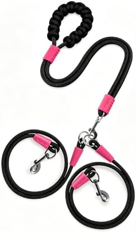 Hands Free Double Dog Leash for Two Dogs 360° Swivel No Tangle by YSHOME%26PET