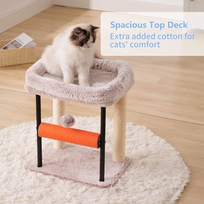 Hey-brother Cat Tree, Sturdy Tower with Sisal-Wrapped Columns, MPJ010SMU - Image 6