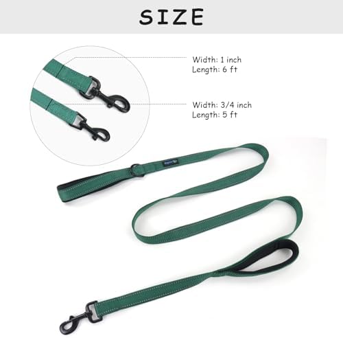 Wagtime Club Heavy Duty Double Handle Dog Leash for Large Medium Small Dogs - Image 4