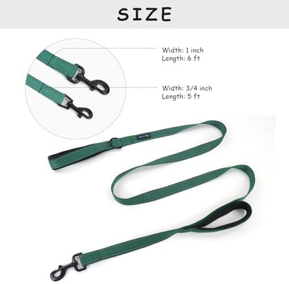 Wagtime Club Heavy Duty Double Handle Dog Leash for Large Medium Small Dogs - Image 4